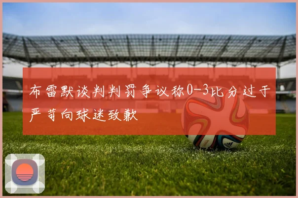 布雷默谈判判罚争议称0-3比分过于严苛向球迷致歉